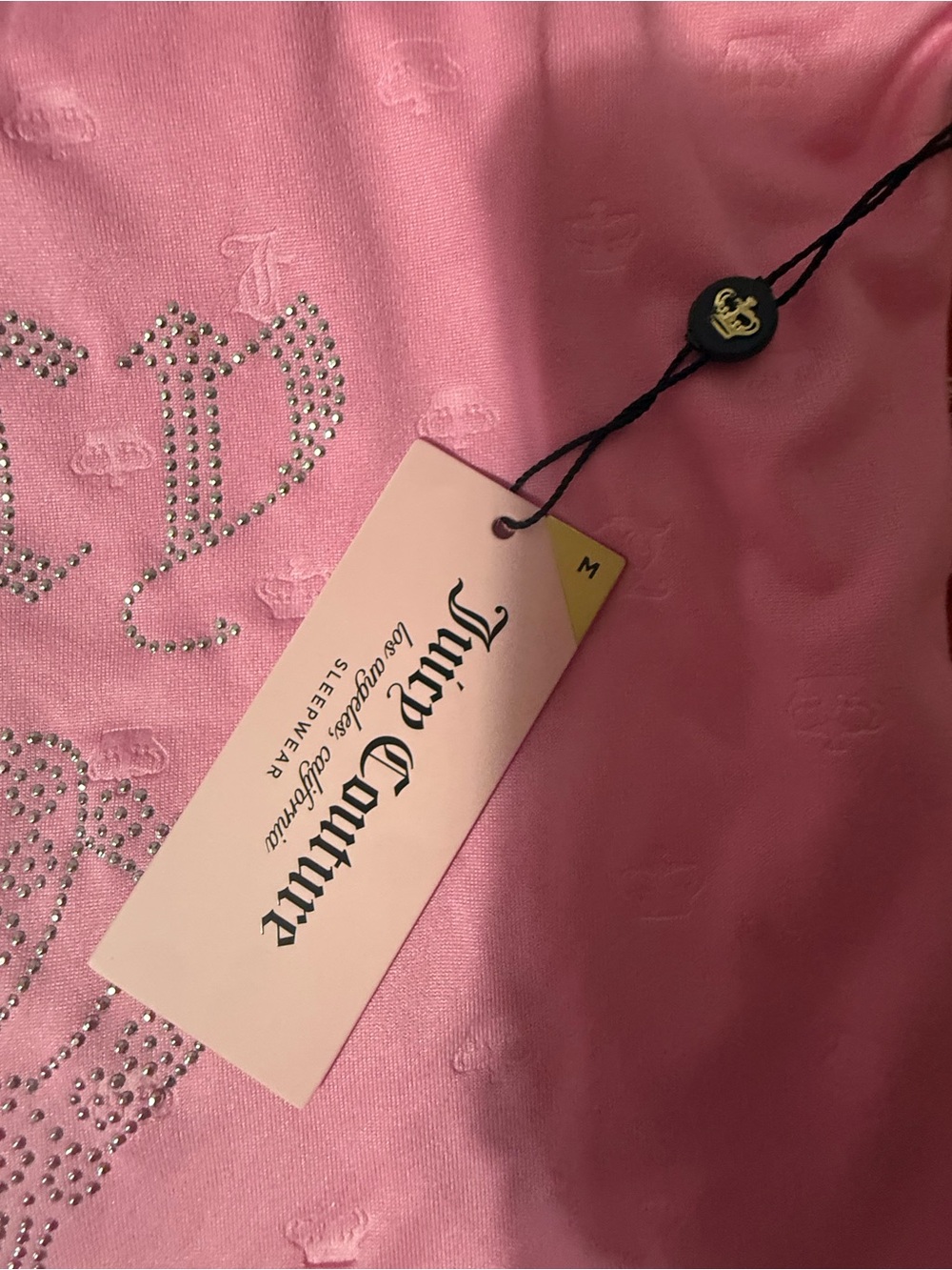 Juicy Couture  Pink Rhinestone Logo Tank & Shorts Set - Picture 2 of 9